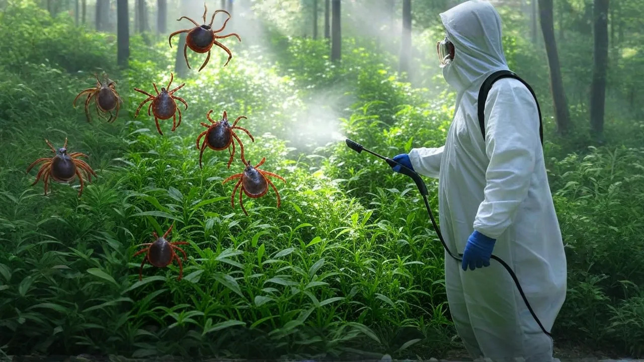 фото: Обработка от клещей в рабочем поселке Московской области Менделеево и области